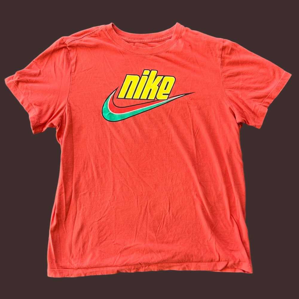 The Nike Tee Vibrant Orange/Red Vintage T-Shirt